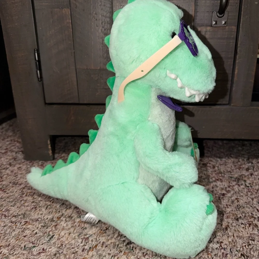 FAO Schwarz Wear & Share Sparklers‎ Green T Rex W/Purple Bunny Glasses 12